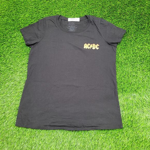 ACDC Shirt Womens XL 21x27 Back-In-Black - Picture 2 of 14